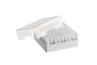 艾本德儲存盒 9 × 9, 可放置 81  個螺旋蓋（凍存）管， 1  –  2  mL，3  件，高 53  mm，2  英寸，聚丙烯材料，可耐受最低 -86  °C，可高溫高壓滅菌，帶蓋子并具有數(shù)