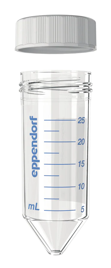 艾本德Eppendorf Conical Tubes 25 mL 帶螺旋蓋, 25 mL, 啟動(dòng)套裝，4  個(gè)單離心管架，6  個(gè)轉(zhuǎn)子適配器，轉(zhuǎn)子孔可容納 50  mL 錐形管, PCR 潔凈級(jí), 無